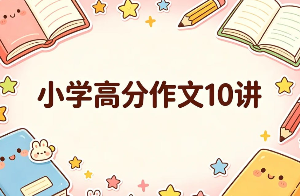 小学高分作文10讲，系统提升孩子写作能力-课程资源网
