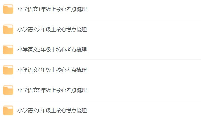 小学语文一到六年级上核心考点梳理：轻松掌握考试重点-课程资源网