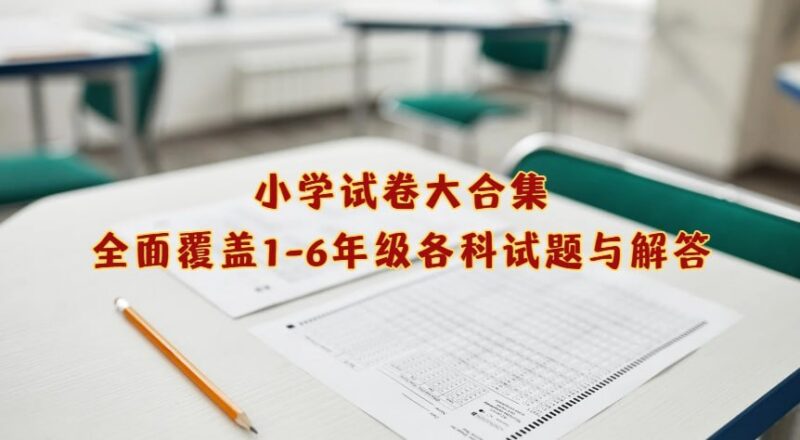 小学试卷大合集：全面覆盖1-6年级各科试题与解答-课程资源网