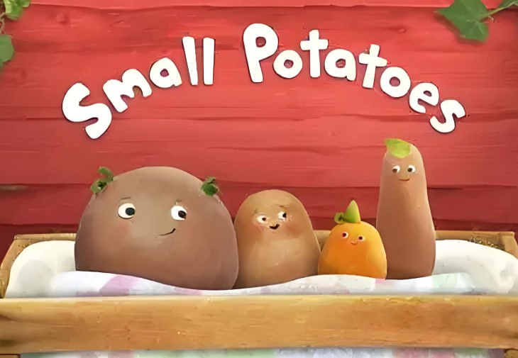 《会唱歌的小土豆 Small Potatoes》，幼儿英语启蒙动画（中英对照字幕）-课程资源网