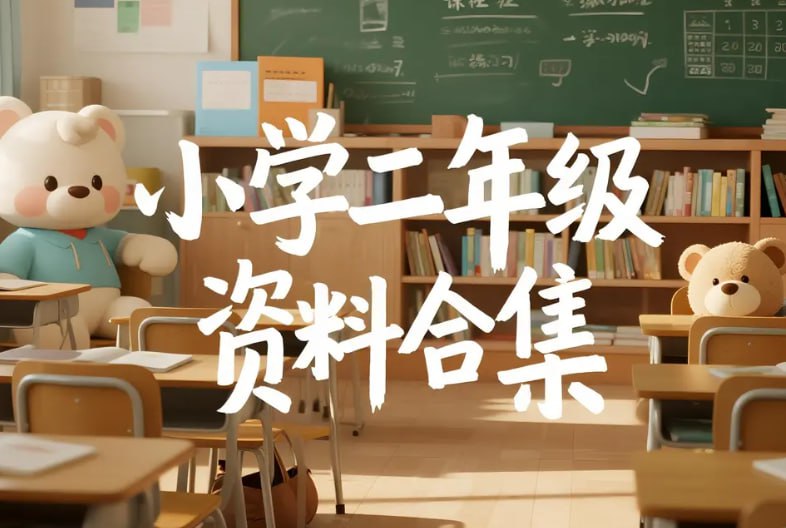 小红书+抖音爆款，小学二年级学习资料合集-课程资源网