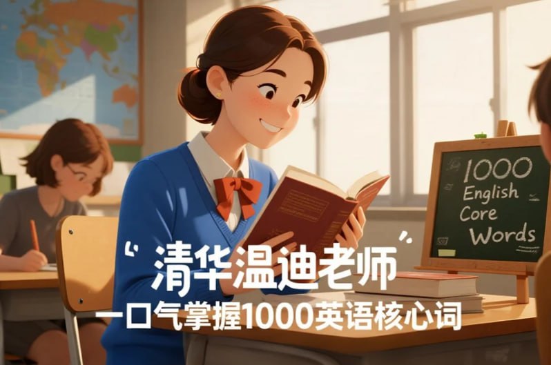清华温迪老师高效记忆课程，一口气掌握1000英语核心词-课程资源网