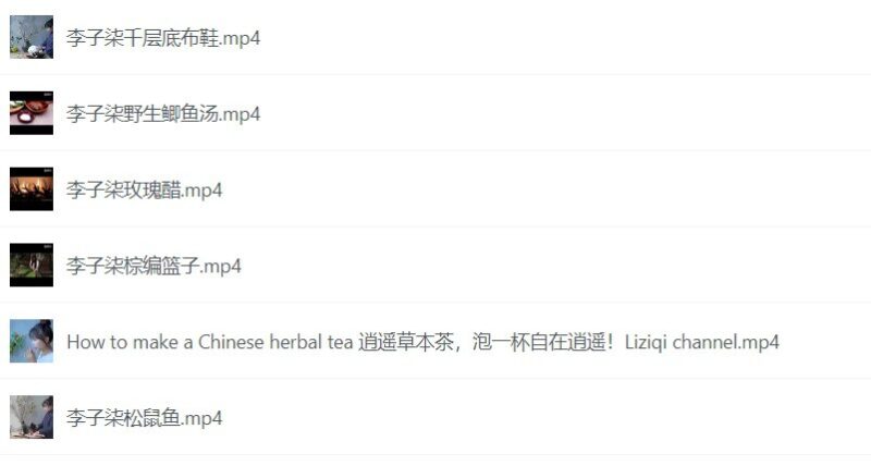 名称：李子柒高清视频合集：探索中国传统文化与美食的魅力-课程资源网