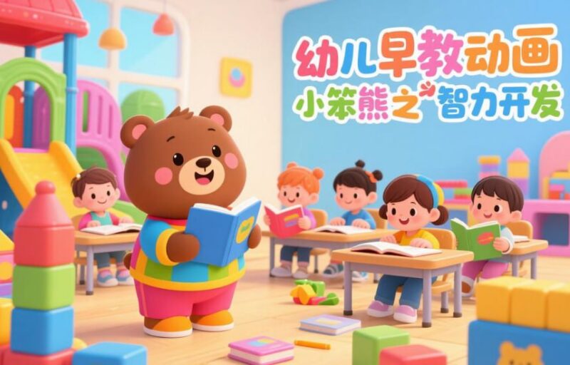 幼儿早教动画《小笨熊之智力开发》，全面提升儿童认知能力-课程资源网