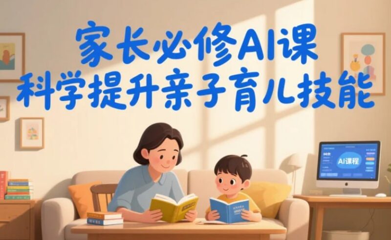 家长必修AI课，科学提升亲子育儿技能-课程资源网