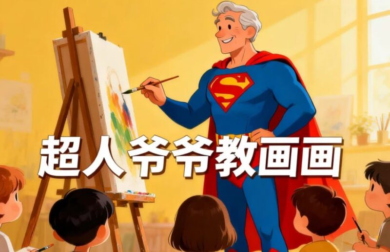超人爷爷教画画课程合集，轻松学素描+速写+兴趣画-课程资源网