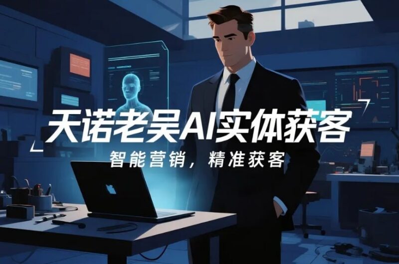 天诺老吴AI实体获客实操课，全自动引流助力实体门店逆袭-课程资源网