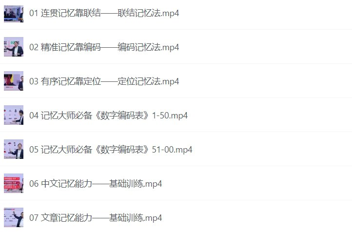 名称:全优能宝典,超级记忆法,世界大师授课助孩子高效提升学习能力-课程资源网