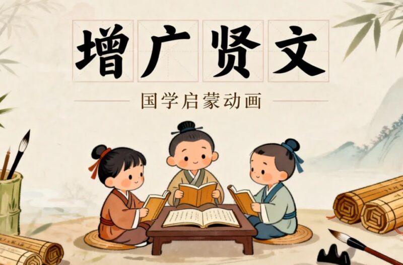 国学启蒙动画《增广贤文》，从小懂得为人处世道理-课程资源网
