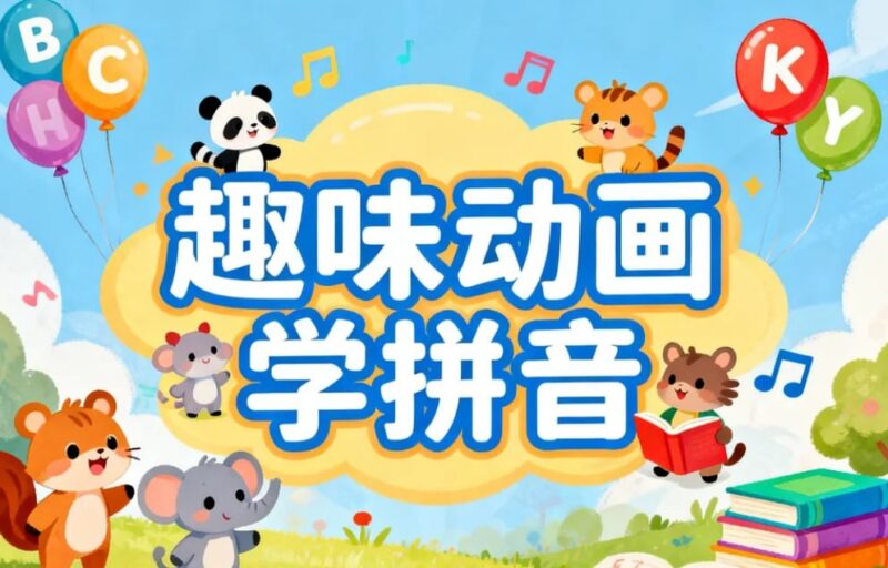 叫叫趣味动画学拼音，幼小衔接轻松入门-课程资源网