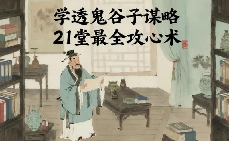 《学透鬼谷子谋略》21堂最全攻心术课程，掌握博弈智慧与人性操控-课程资源网