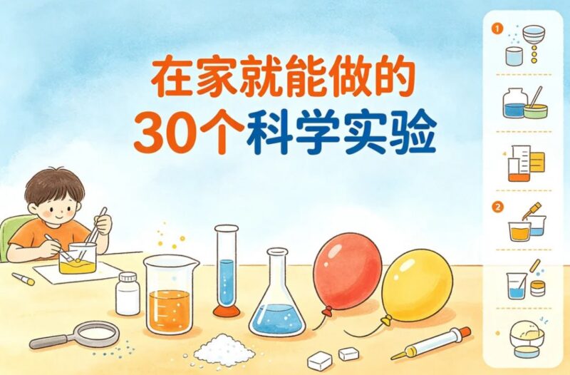 在家就能做的30个科学实验，培养孩子的科学脑-课程资源网