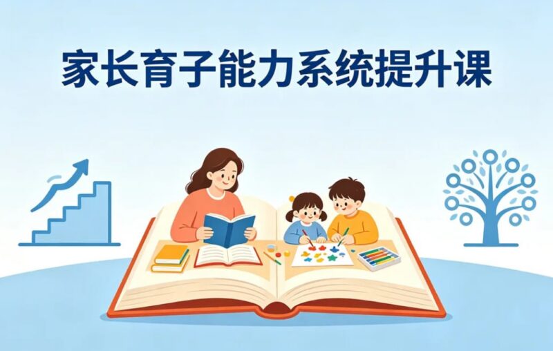 家长育子能力系统提升课，读懂孩子+科学沟通+习惯培养-课程资源网