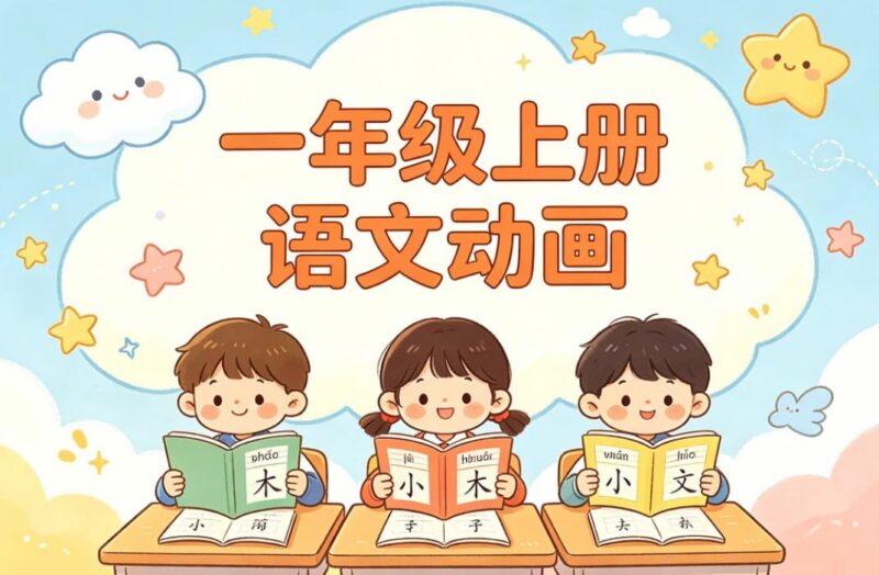 一年级上册语文动画，拼音识字+课文同步-课程资源网