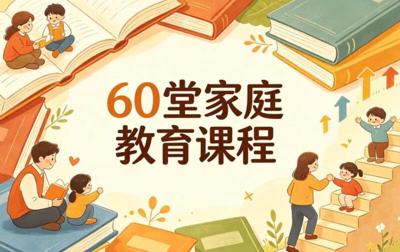 60堂家庭教育宝典，科学育儿+亲子沟通+习惯养成-课程资源网