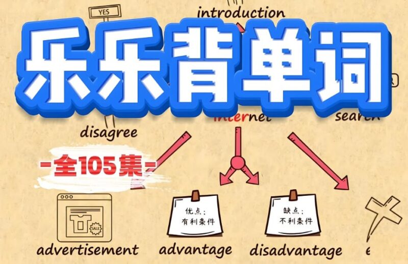 乐乐课堂背单词全集，105集视频+PDF习题+答案-课程资源网