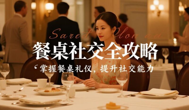27项餐桌社交全攻略，教你在饭局上会说话-课程资源网